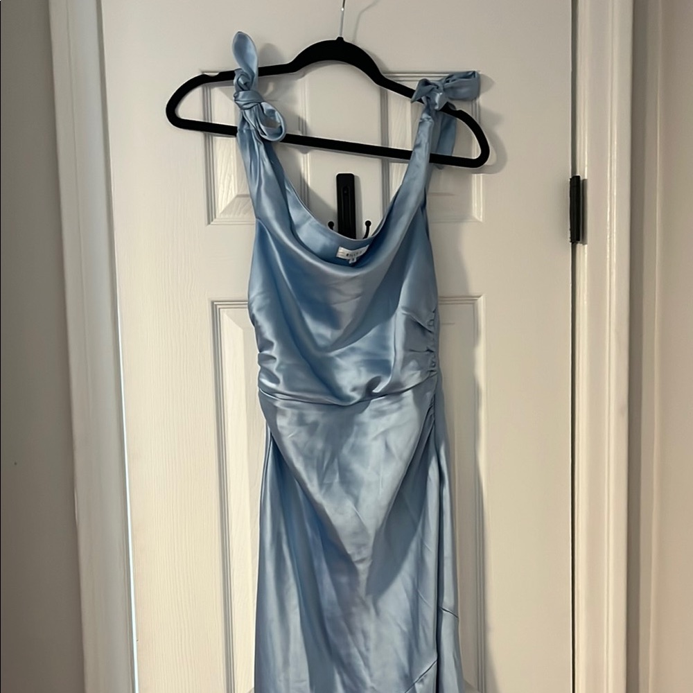 Elegant Blue Maxi Dress